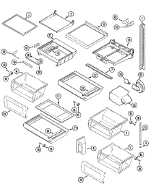 11 - Shelves & Accessories parts for Jenn-Air Refrigerator JSD2789DES from AppliancePartsPros.com