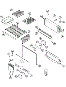 03 - Freezer Compartment parts for Jenn-Air Refrigerator JTB2187ARA from AppliancePartsPros.com