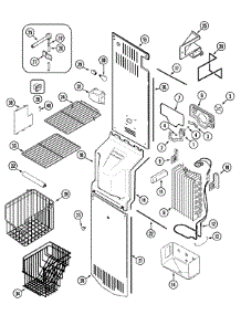 04 - Freezer Compartment (Jcd2389deb / Q / S / W) parts for Jenn-Air Refrigerator JCD2389DEQ from AppliancePartsPros.com