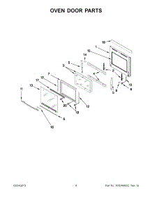 02 - Oven Door Parts parts for Jenn-Air Oven JMW2327WS01 from AppliancePartsPros.com