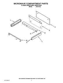 06 - Microwave Compartment Parts parts for Maytag Oven JMW2327WB00 from AppliancePartsPros.com