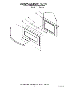 07 - Microwave Door Parts parts for Maytag Oven JMW2327WB00 from AppliancePartsPros.com