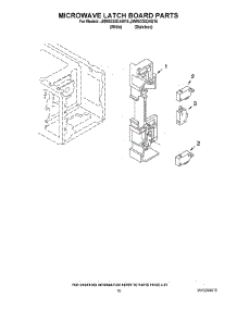 08 - Microwave Latch Board Parts parts for Maytag Oven JMW8330DAS16 from AppliancePartsPros.com