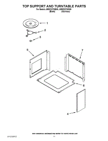 08 - Top Support And Turntable Parts parts for Maytag Oven JMW2327WS00 from AppliancePartsPros.com