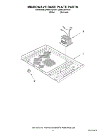 10 - Microwave Base Plate Parts parts for Maytag Oven JMW8330DAW16 from AppliancePartsPros.com