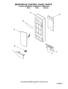 06 - Microwave Control Panel Parts parts for Maytag Oven JMW9330DAW16 from AppliancePartsPros.com