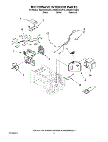 09 - Microwave Interior Parts parts for Maytag Oven JMW9330DAW16 from AppliancePartsPros.com
