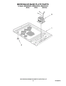 10 - Microwave Base Plate Parts parts for Maytag Oven JMW9330DAW16 from AppliancePartsPros.com