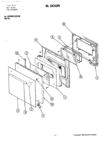 03 - Door parts for Jenn-Air Oven W210 from AppliancePartsPros.com