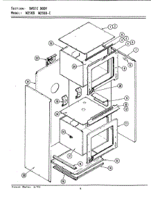03 - Body (W256b&Bc) parts for Jenn-Air Oven W256B-C from AppliancePartsPros.com