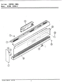 04 - Control Panel parts for Jenn-Air Oven W156B from AppliancePartsPros.com