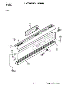 04 - Control Panel (W156w) parts for Jenn-Air Oven W156W from AppliancePartsPros.com