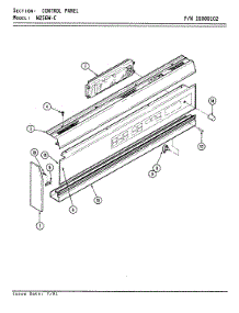 04 - Control Panel (W256w-C) parts for Jenn-Air Oven W256W-C from AppliancePartsPros.com