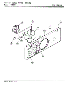 03 - Blower Motor / Cooling (W256w-C) parts for Jenn-Air Oven W256W-C from AppliancePartsPros.com