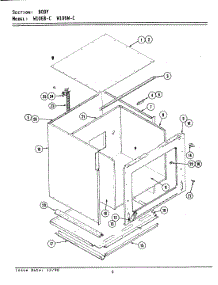 02 - Body parts for Jenn-Air Oven W106W-C from AppliancePartsPros.com