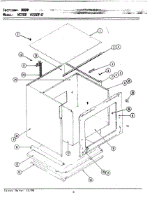 03 - Body parts for Jenn-Air Oven W156B-C from AppliancePartsPros.com