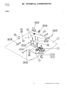 06 - Internal Controls parts for Jenn-Air Oven W188W-C from AppliancePartsPros.com