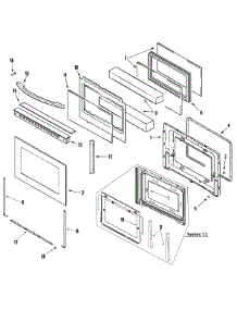 03 - Door parts for Jenn-Air Oven JGW8130DDB from AppliancePartsPros.com