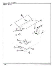 05 - Gas Controls parts for Jenn-Air Oven WG206 from AppliancePartsPros.com