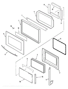 Door parts for Jenn-Air Oven JJW9330DDS from AppliancePartsPros.com