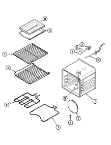 07 - Oven parts for Jenn-Air Oven JMW8527AAW from AppliancePartsPros.com