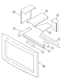 06 - Microwave Frame & Attachments parts for Jenn-Air Oven JMW8530AAW from AppliancePartsPros.com