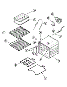 07 - Oven parts for Jenn-Air Oven JMW9530CAW from AppliancePartsPros.com