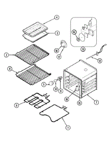 03 - Oven parts for Jenn-Air Oven W27200WC from AppliancePartsPros.com