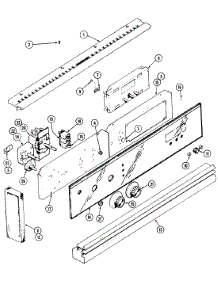 04 - Control Panel (Lower) parts for Jenn-Air Oven WM236B from AppliancePartsPros.com