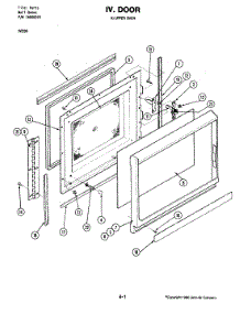 08 - Door (Upper) parts for Jenn-Air Oven W236 from AppliancePartsPros.com