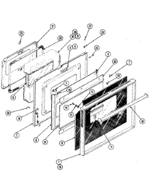 06 - Door (Lower) parts for Jenn-Air Oven WM236B from AppliancePartsPros.com