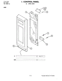 09 - Control Panel-Upper Oven parts for Jenn-Air Oven W266 from AppliancePartsPros.com