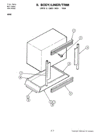 06 - Body-Liner / Trim-Upper & Lower Oven parts for Jenn-Air Oven W266 from AppliancePartsPros.com