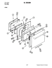 05 - Door (W256w) parts for Jenn-Air Oven W256W from AppliancePartsPros.com
