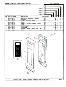 05 - Control Panel-Upper (M166) parts for Jenn-Air Oven WM227B from AppliancePartsPros.com