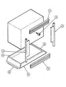 13 - Trim (M166) parts for Jenn-Air Oven WM227B from AppliancePartsPros.com