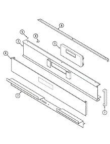 02 - Control Panel parts for Jenn-Air Oven WM30460W from AppliancePartsPros.com