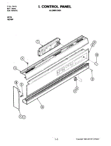 06 - Control Panel (Lower) parts for Jenn-Air Oven W276 from AppliancePartsPros.com