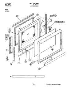 09 - Door (Upper) parts for Jenn-Air Oven W276 from AppliancePartsPros.com