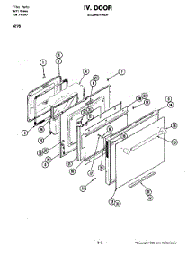 08 - Door (Lower) parts for Jenn-Air Oven W276 from AppliancePartsPros.com
