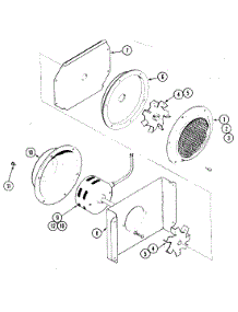 02 - Blower Motor (Lower Convection) parts for Jenn-Air Oven WM236W from AppliancePartsPros.com