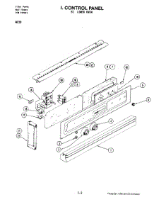 07 - Control Panel (Lower) parts for Jenn-Air Oven W230 from AppliancePartsPros.com