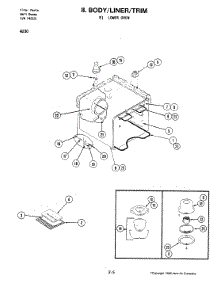 04 - Body (Lower) parts for Jenn-Air Oven W230 from AppliancePartsPros.com