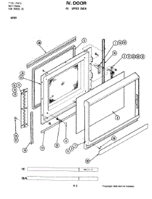 10 - Door (Upper M130) parts for Jenn-Air Oven W230 from AppliancePartsPros.com