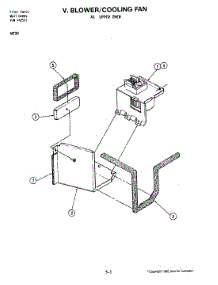 02 - Blower Motor (Cooling Fan Upper) parts for Jenn-Air Oven W230 from AppliancePartsPros.com