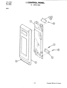 08 - Control Panel (Upper) parts for Jenn-Air Oven W231 from AppliancePartsPros.com