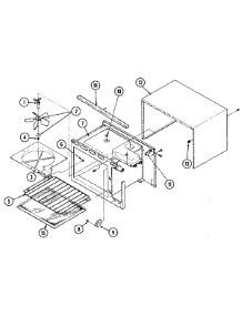 10 - Oven Liner-Upper (M166) parts for Jenn-Air Oven WM227W from AppliancePartsPros.com