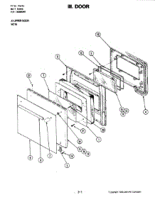 03 - Door parts for Jenn-Air Oven W216 from AppliancePartsPros.com