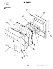 04 - Door (Lower) parts for Jenn-Air Oven W216 from AppliancePartsPros.com