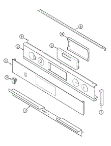 02 - Control Panel parts for Jenn-Air Oven W27200W from AppliancePartsPros.com